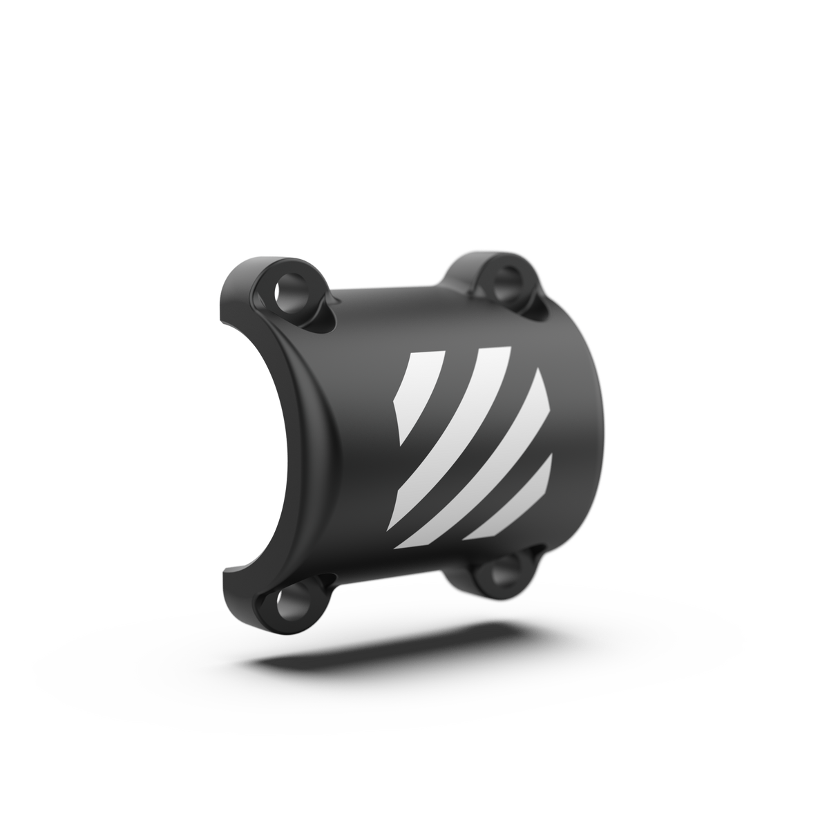 cnc machined stem faceplate on a white background