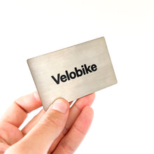 Load image into Gallery viewer, Velobike Stainless Steel gear chart card
